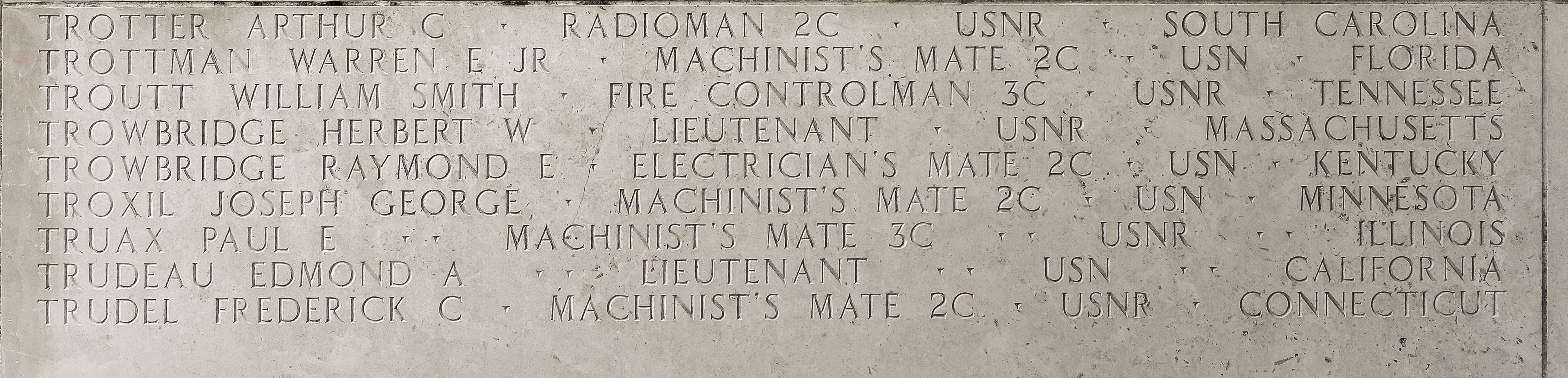 Arthur C. Trotter, Radioman Second Class